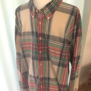 Tommy Hilfiger Men's LS Plaid Shirt XXL